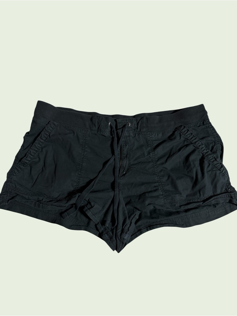 Women’s Size 16 Black Drawstring Shorts a.n.a.